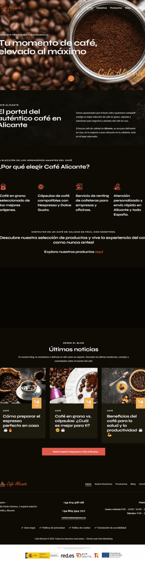 Captura de pantalla cafealicante